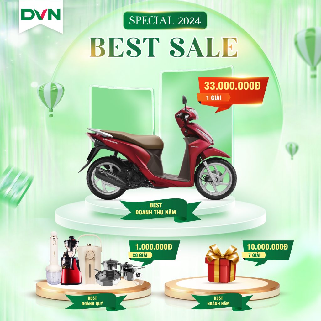 Cơ cấu giải thưởng doanh thu năm 2024 của DVN Việt Nam