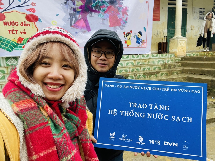 hoạt động thiện nguyện dự án nước sạch cho trẻ em vùng cao - DVN