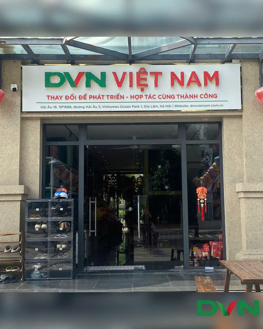 Hình: Trụ sợ chính của DVN tại Vinhomes Ocean Park, Hà Nội